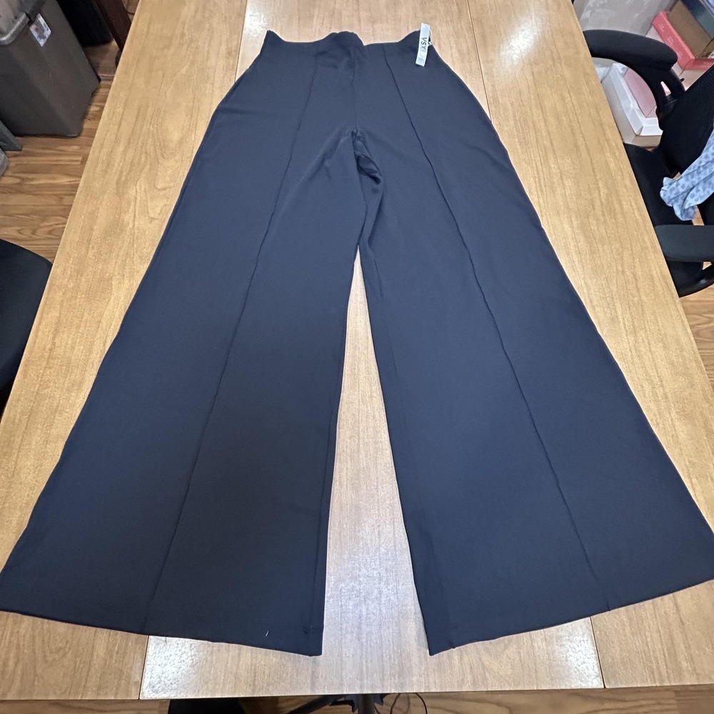 VSX Pants Womens XL Black Sport Wide Leg Track 32 Inseam Stretch Yoga 11271522